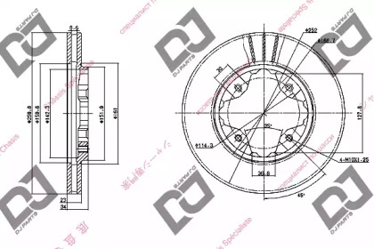 Тормозной диск DJ PARTS BD1112